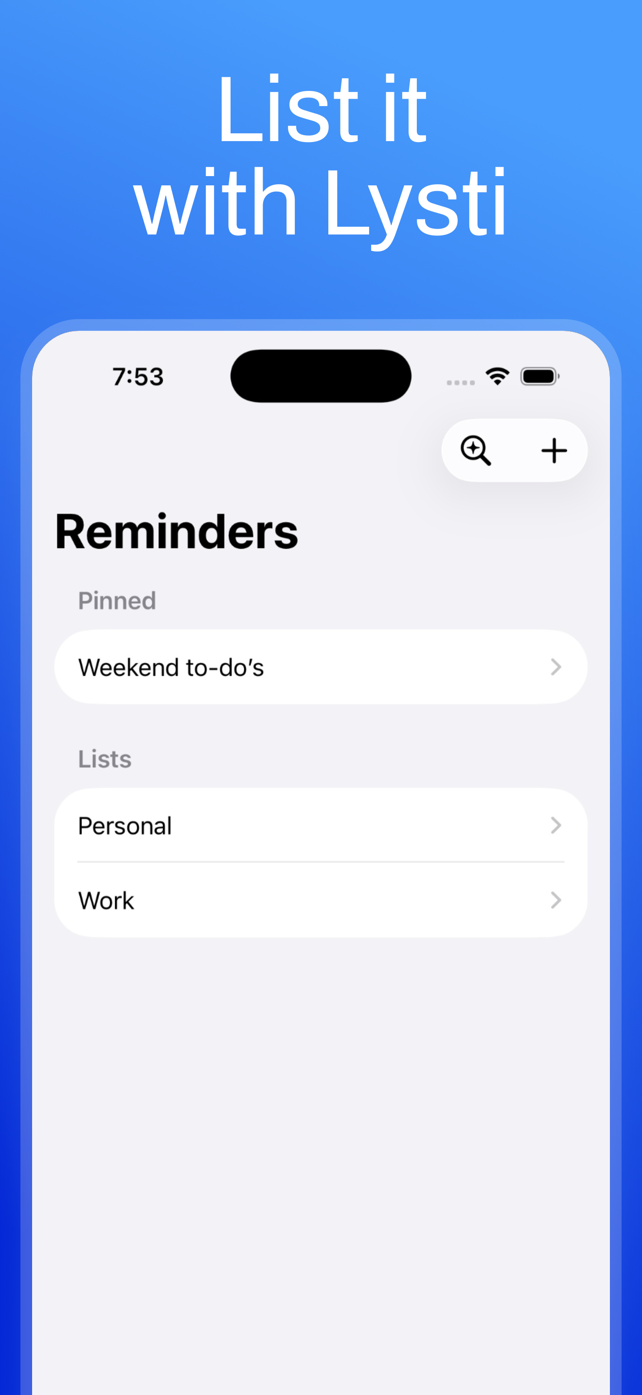Lysti screenshot 1